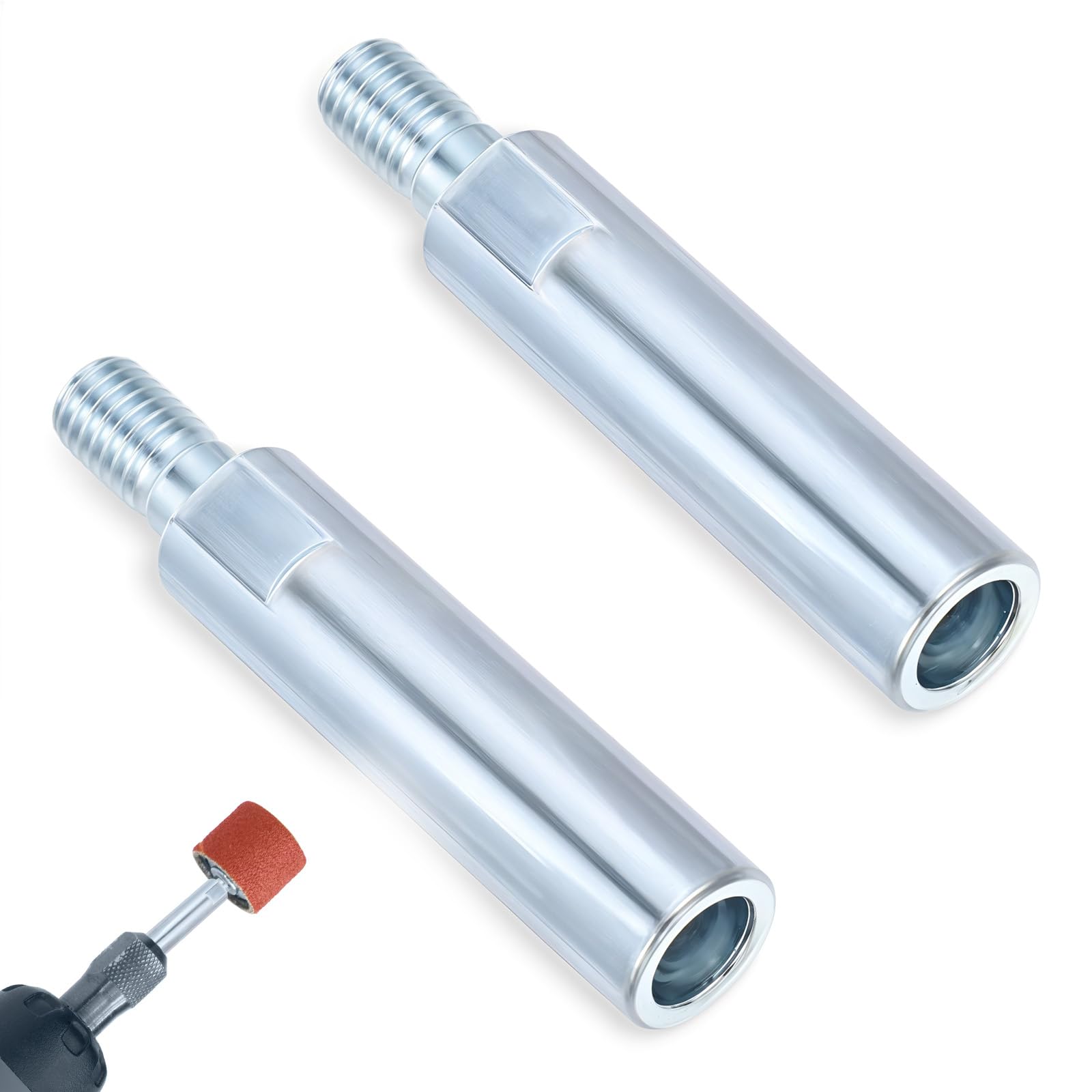 Photo 1 of 2 PCS Angle Extension Rod, M10 Thread Polishing Machine Adapter Lever, Polishing Extension Rod Angle Extension for 100 Type Angle Polisher