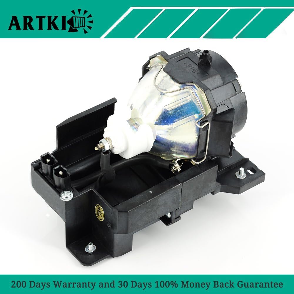 DT00771 Replacement Lamp with Housing for Hitachi Projector CP-X505 CP-X505W CP-X600 CP-X605 CP-X608 MVP-S40