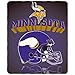 The Northwest Company Minnesota Vikings 50x60 Grid Iron Fleece Throw