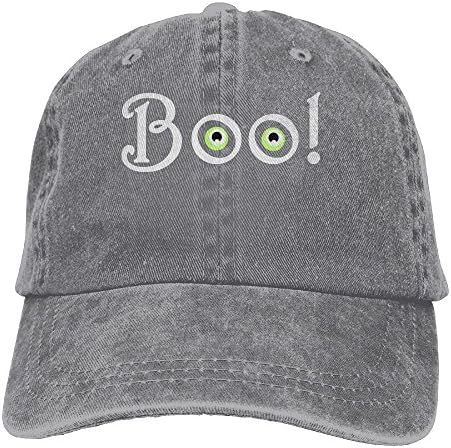 Huagestroe Boo! Halloween Shirts and Halloween Gifts Cowboy Hat Rear Cap Adjustable Cap