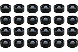 JCBIZ 24PCS 22 Tooth Black Boston Bottle Cap Phenolic Bakelite Lid Polycone Caps (ID 22mm)