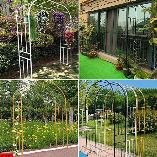 YYQ SHOP Metall Rosenbogen 180×240cm 210×240cm Rostfrei Rosenbogen Gartenbogen Rankhilfe Schwer Rankgitter Rankbogen… – Bild 5