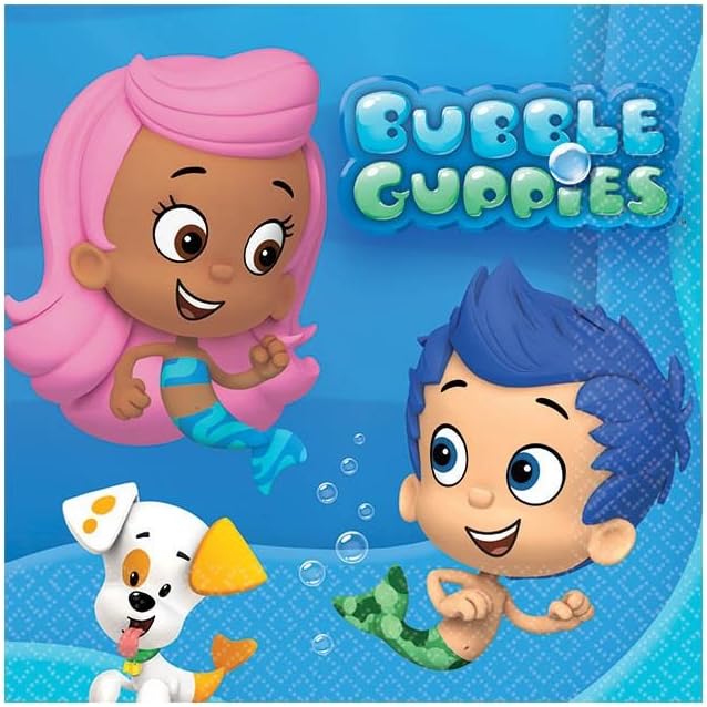 Amscan Bubble Guppies Beverage Napkins