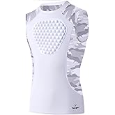 Youper Adult Padded Chest Protector Shirt, Heart-Guard/Sternum Protection for Baseball, Football, Lacrosse & Goalies
