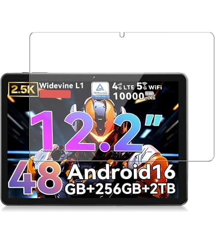 Amazon.com : 2026 upgrated 12 inch Tablet, Android 16 Tablet with