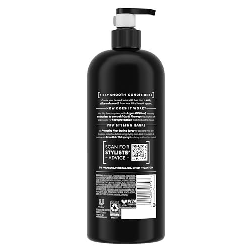 TRESemmé Silky & Smooth Anti-Frizz Conditioner for Frizzy Hair Formulated With Pro Style Technology 28 Fl oz