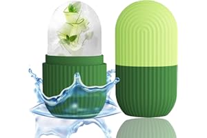 Ice Cube Roller Massage Balls for Face Eyes & Neck - Massage Silicone Ice Mold for Naturally Conditioning and Skin Care (Gree