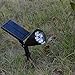 AGPTEK Spotlights, 4-LED Solar Landscape 180 ° Adjustable Waterproof Outdoor Security Wall Auto On/Off for Yard Garden Driveway Patio Lawn Pool, 1 Pack, Green Light