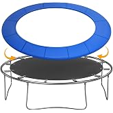 Trampoline Pad Replacement, 12FT 14FT 15FT Trampoline Spring Cover, Thickened EPE Foam Tear-Resistant Waterproof Safety Pad, No Holes for Pole