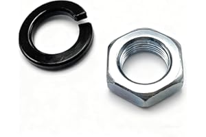TDPROMOTO Pitman Shaft Nut and Lock Washer Kit for Steering Gear Box Compatible with GM Replaces 5667628