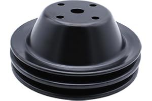 YUCHENSHLP 1 Pcs Long Water Pump Pulley LWP Double-Groove For Small Block Chevy SBC 262 350 400