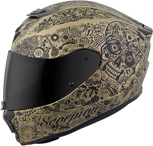 Scorpion Unisex-Adult Full-face-Helmet-Style Shake (Gold, Medium)