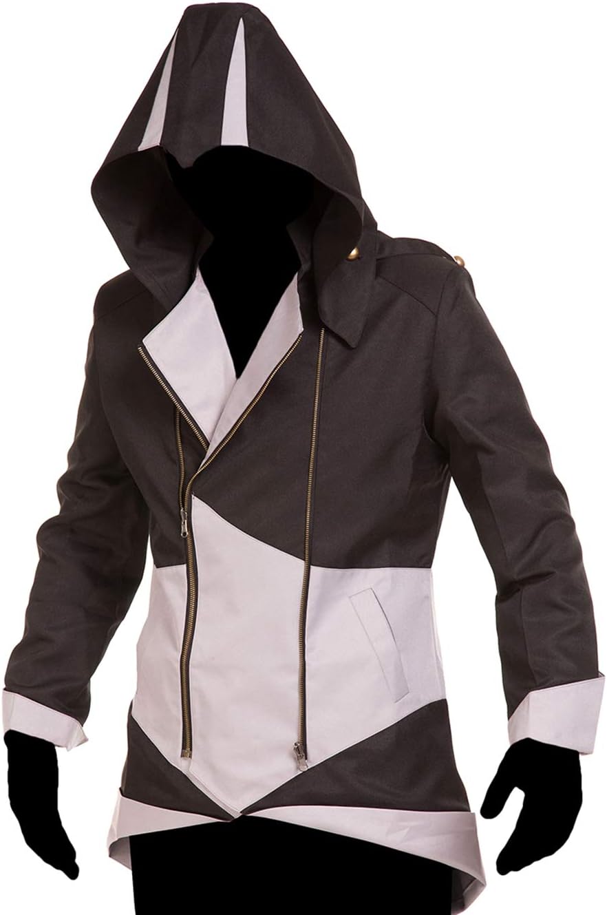 TEENTAGE Men's Costume Hoodie Jacket Cosplay Coat with Attachable Hood