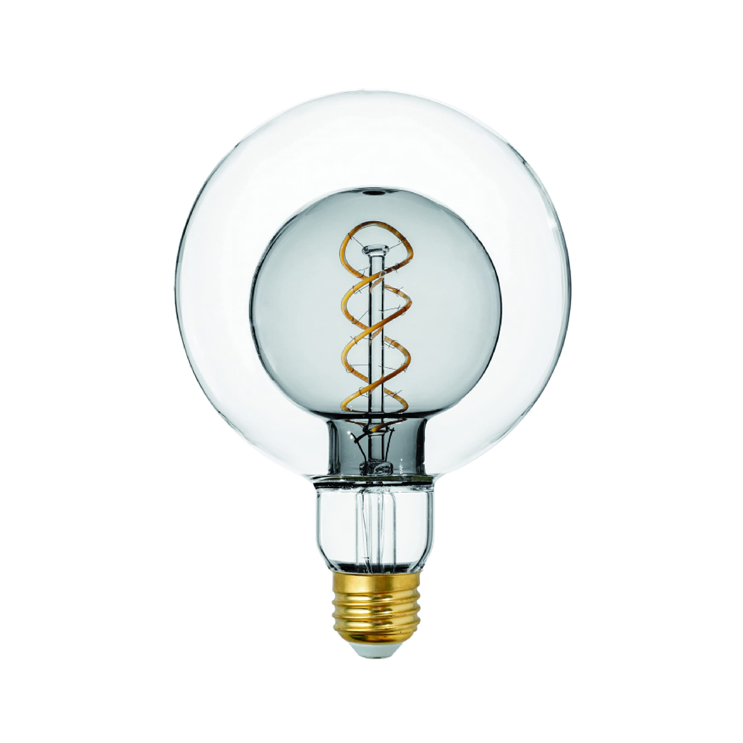 SD LUX DIMMABLE LED Bulb Vintage Globe Bulb Decorative Light Bulb Within Bulb G125 E27 6W 400LM(60W Equivalent) ES 2700K Warm White, 1 PC (Smoke)