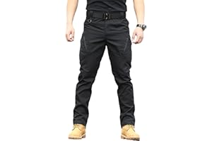 Men's Lightweight Tactical Cargo Pants Outdoor Work Ripstop Stretch Pants