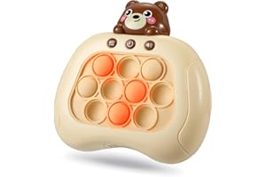 INKULEER Push Game Console, Handheld Game for Kids 6-8 Years Old, Push Game, Bubble Pressure Glow Game, Autism Sensory Toy, Birthday Gift for Boys, Girls, Teens 8-12 Years Old.…