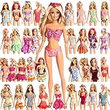 Rainbow Yuango Handmade Mini Clothes Bikini Set Swimwear Swimsuit For 11.5 IN Barbie Doll Pack of 5