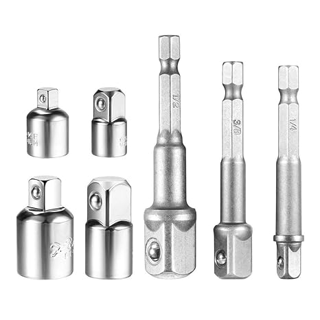 Adaptador Para Llave De Carraca Juego De 4 Pzas Adaptadores De 14 38 12 Set Con 3 Pzas Adaptadores 14 Hex 14 38 12llave De Vaso Adaptador Para Llave De Carraca Juego De 4 Pzas Adaptadores De 14 38 12 Set Con 3 Pzas Adaptadores 14 Hex 14 38 12llave De Vaso