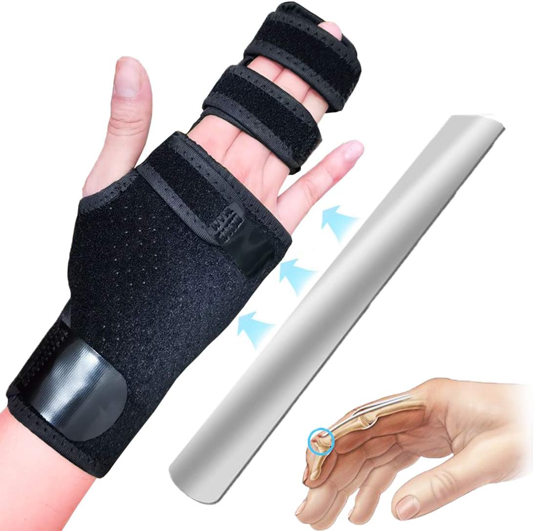 Footsihome Trigger Finger Splint (Left) for Two or Three Finger Support, Finger