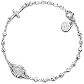 TURQNTAUPE 925 Sterling Silver Bead Station Bracelet for Women & Girls - everyday wear gifts for her