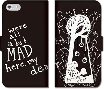 Amazon Chatte Noir Galaxy S7 Edge ケース Galaxy S7 Edge カバー ギャラクシー S7 Edge ケース 手帳型 おしゃれ アリス 童話 キャラクター シルエット ワンダーランド A 手帳ケース Sumsung ケース カバー 通販