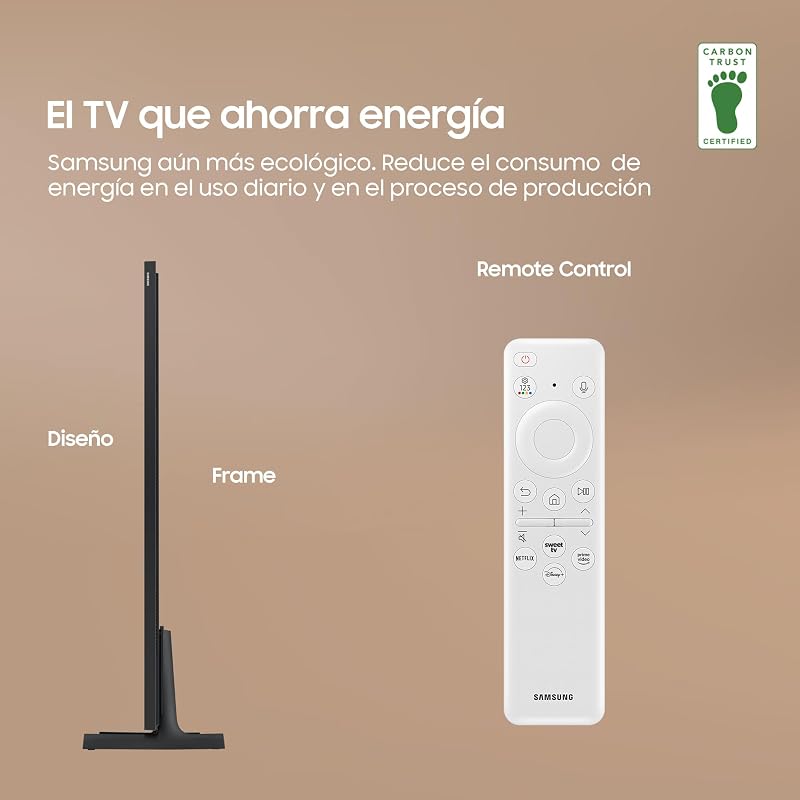 TV AI 43 Pouces The Frame LS03D 4K Smart TV, Galerie d'art avec Display Mate, Cadres Interchangeables, 100% Volume de Couleur avec Quantum Dot et One Connect et Câble Quasi Invisible