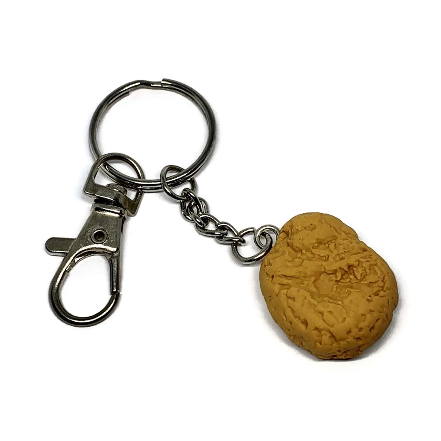 Handmade Realistic Chicken Nugget Keychain Handmade