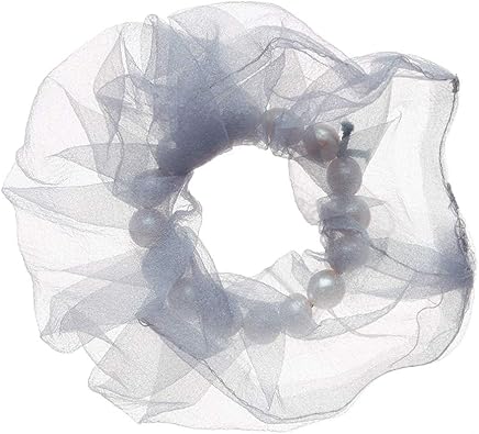 Amazon Onlyou 内側パールシンプルシュシュ 韓国 シンプル パール シュシュ ヘアゴム ポニー 髪留め 簡単 アクセサリー おしゃれ 可愛い 大人 レディース かわいい ヘアアクセサリー グレー バレッタ クリップ 通販