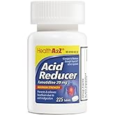 HealthA2Z&reg; Acid Reducer | Famotidine 20mg | Maximum Strength | Relief from Heart Burn Due to Acid Indigestion (225 Tablets (Pack of 1))