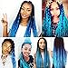 XtrendHair 5pcs 3 Tone Ombre Braiding Hair Multicolor Crochet Braids Synthetic Hair for Women Hair Extensions 24 Inch (48#, 5pcs/Lot)