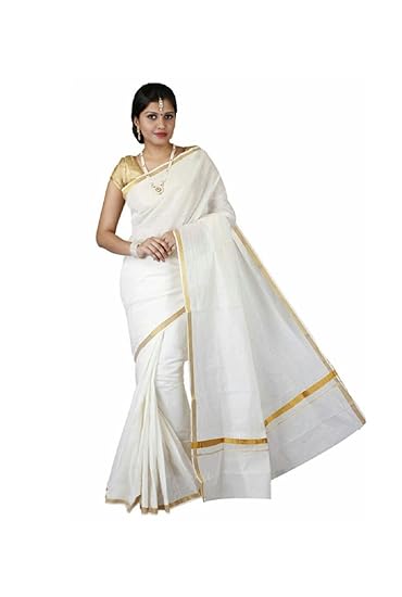 kasavu cotton saree