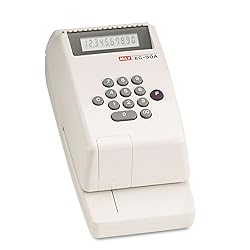 Max EC30A Electronic Checkwriter, 10-Digit, 4-3/8 x