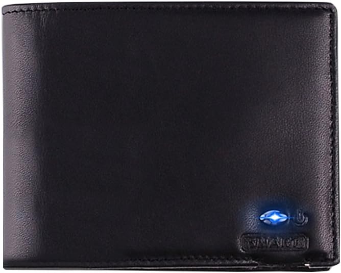 Kukoo Smart Bluetooth Anti-theft Slim Wallet Cowhide Leather Bifold Purse