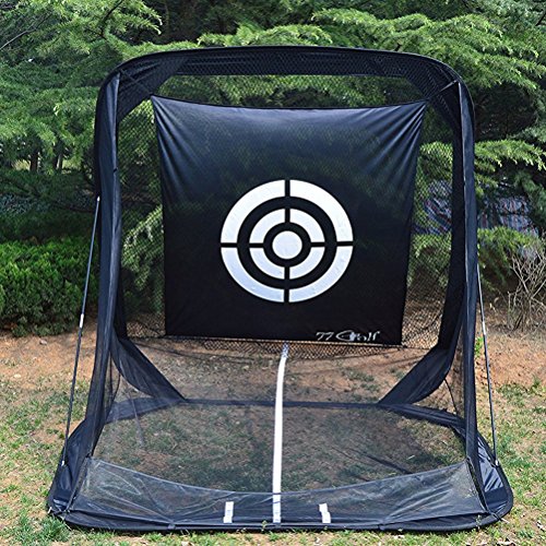 Buy Golf Practice Hitting Net Cage Auto Ball Return System Triball