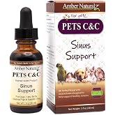 Amber NaturalZ Pets C&amp;C for Pets, Upper Respiratory &amp; Sinus Health, 1 FL OZ | Supports healthy sinuses &amp; normal respiratory function. Helps maintain normal mucus production &amp; antioxidant support in pets.
