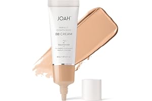 JOAH Perfect Complexion BB Cream with Hyaluronic Acid and Niaciminade, Korean Makeup with Medium Buildable Coverage, Evens Skin Tone, Lightweight, Semi Matte Finish, Tan with Neutral Undertones (Light with Cool Undertones)