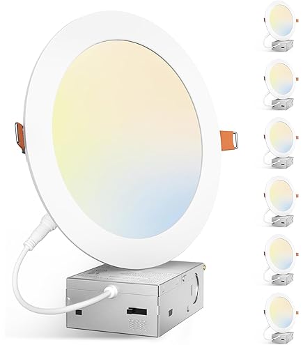 ZEEZ 4 Pack LED Recessed Lighting 7 Inch (OD 7.45