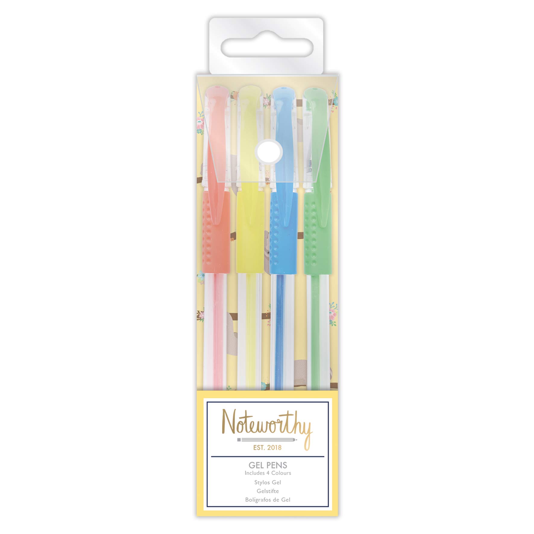 Noteworthy It's A Sloths Life - Gel Pens (4 pieces)