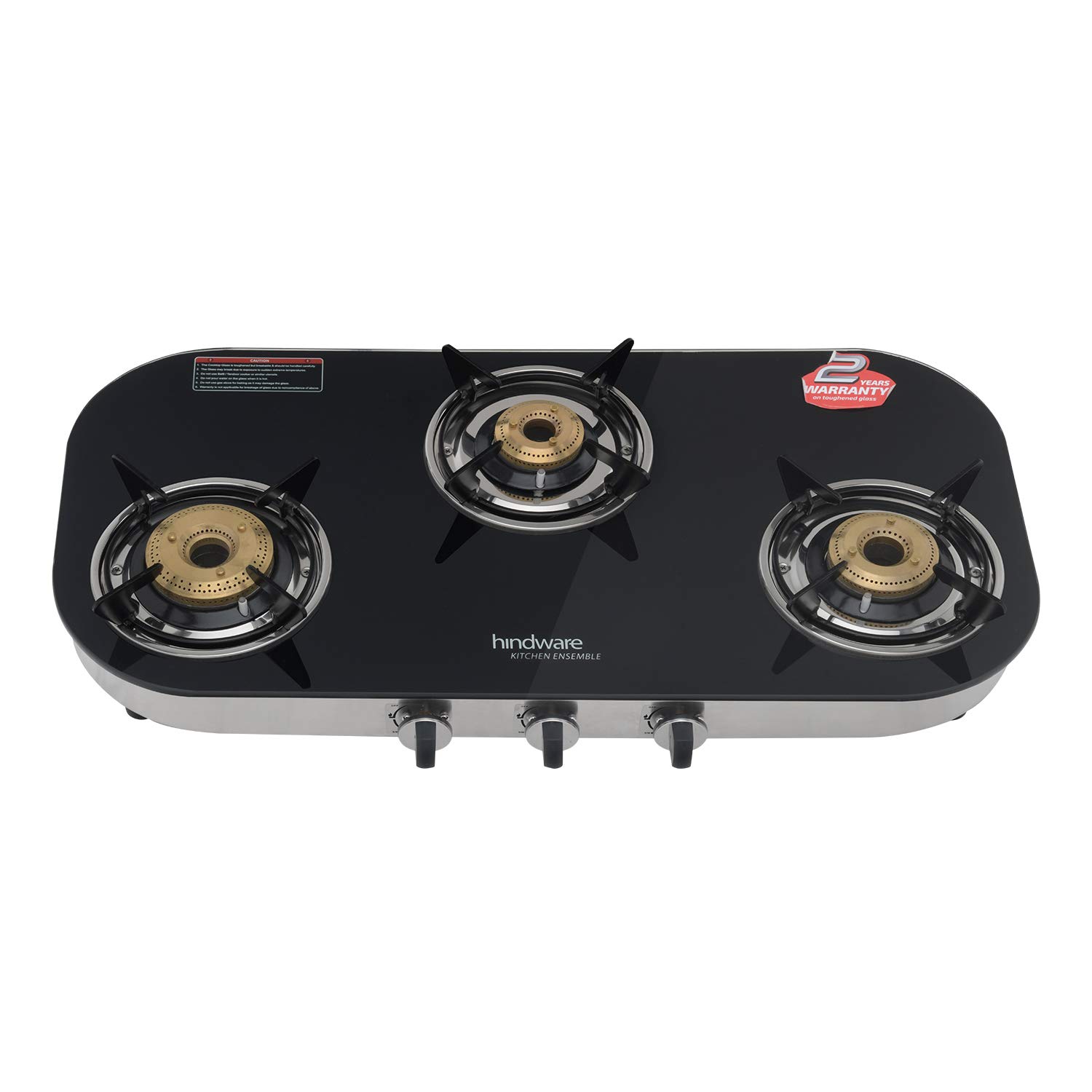 Buy Hindware Franco 3B 3 Brass Burner Gas Stove (Black) Online at Low Prices in India Amazon.in