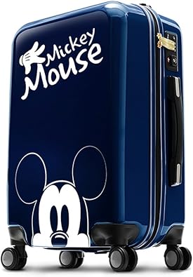 Amazon Disney Mickey スーツケース ジッパータイプ 青 ディズニー