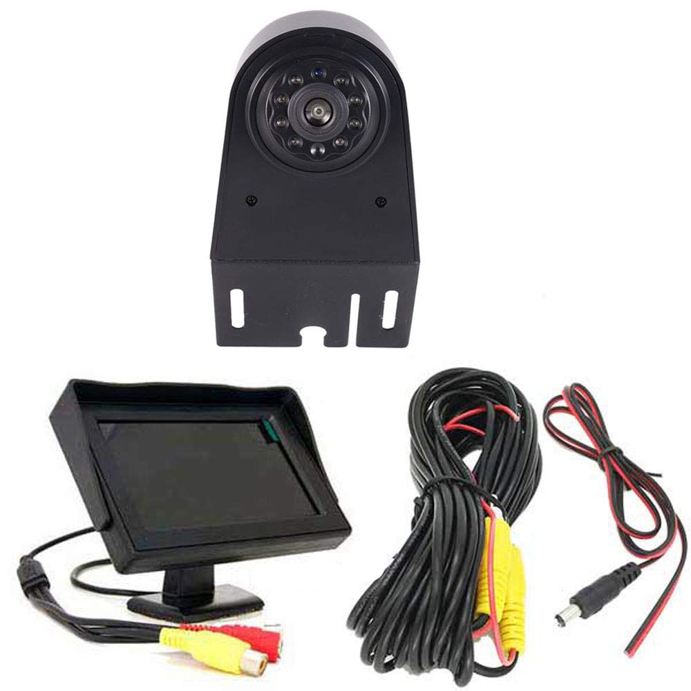 HD 170° Auto Brake Light Roof Rear View Reversing Backup Camera Parking Aids System with Angle Adjustable Compatible with Mercedes Benz viano Vito W639 V6 van Transporter 3 Bremslicht/Brake light