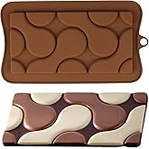 EPYHREHM Break Apart Silicone Chocolate Molds For Chocolate Bar Candy Energy Bar