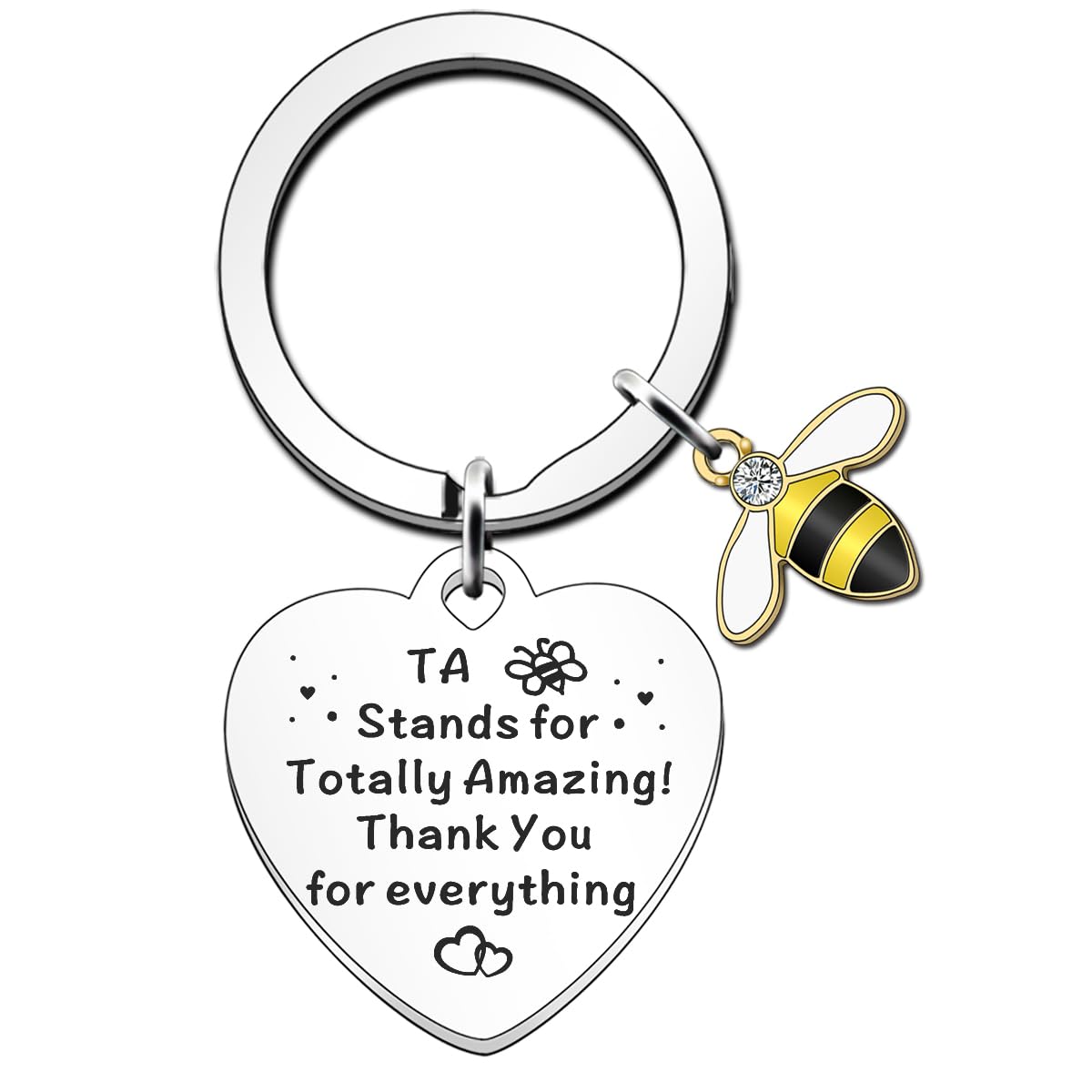 FMCC Teaching Assistant Gifts TA Gifts Thank You Teacher Assistant Gifts for Women Keyring