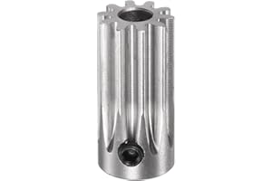 HARFINGTON Straight Spur Pinion Gear 5mm Bore 10T Mod 1 Stainless Steel Spur Diff Differential Motor Gear RC Car Replacement 