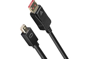 8K Mini DP to DisplayPort 1.4 Cable 10ft, BolAAzuL Bi-directional Displayport to Mini Displayport Cable Mini DP Male to DP Male Cord 3m G-Sync & Freesync 8K@60Hz 4K@144Hz HDR for Gaming Monitor Laptop