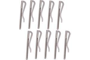 BEUFEE 10Pcs Spring Metal Money Clip Insert Bar Replacement Money Clip Card Holder Spring Clip Durable DIY Tool for Bifold Leather Wallet Purse Metal Wallets