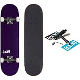 [CCS] Skateboard Complete | Maple Wood | Professional Grade | Fully Assembled with Skate Tool &amp; Stickers | Adults, Kids, Teens, Youth | Boys &amp; Girls