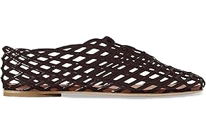 VORISVINA Red Jelly Mesh Ballet Flats for Women Adult Clear Hollow Jelly Sandals Beach Ballerina Jellies Shoes