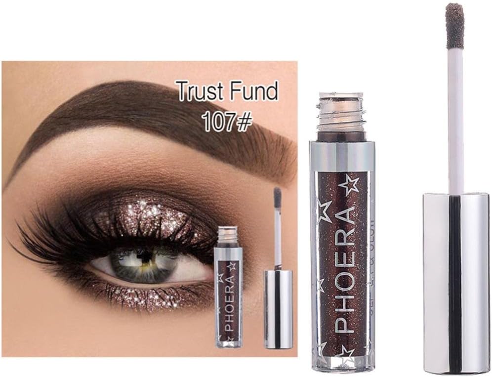 SMILEQ Sexy Eyeshadow Stick 12 Color Magnificent Metals Glitter and Glow Liquid Eyeshadow