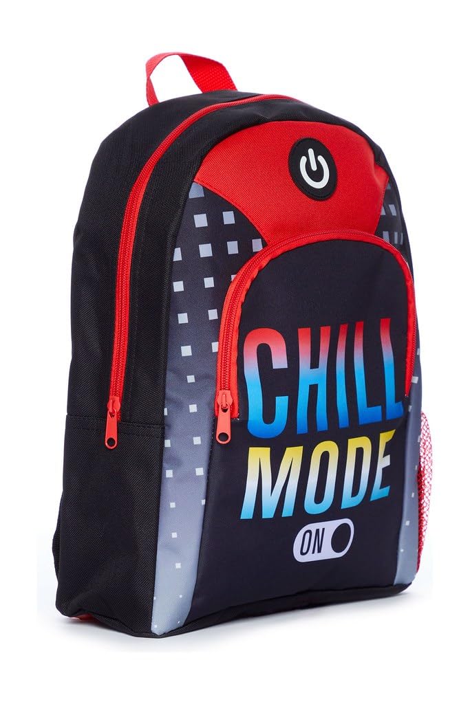 ThePyjamaFactory Chill Mode On Boys Girls Gaming Backpack Gamer Rucksack Kids School Bag — image 1